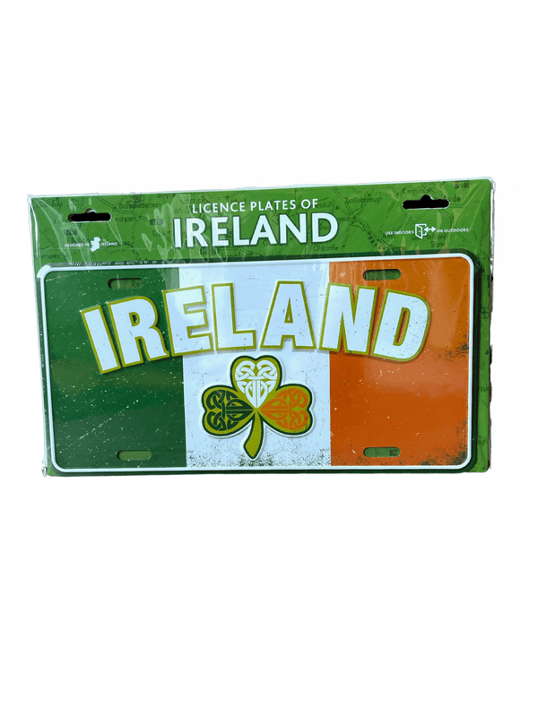 Vintage Ireland USA Car Plate - The Celtic Gift Store - Decor
