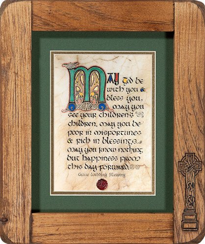 Wedding Blessing in Wooden Frame - The Celtic Gift Store - Decor