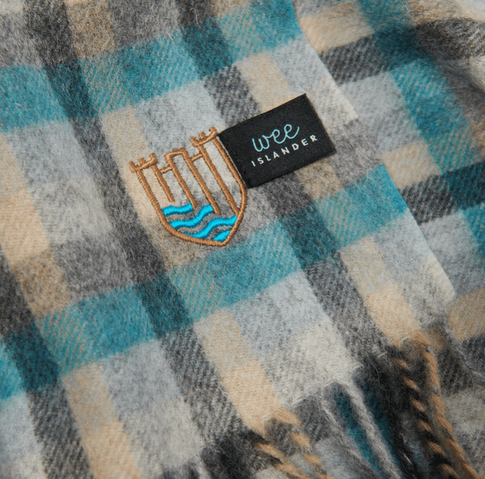 Wee Islander Lambswool Baby Blanket - Islander Tartan - The Celtic Gift Store - Blankets and Bedding