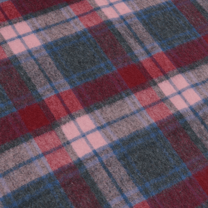 Wee Islander Lambswool Baby Blanket - Pink and Blue Tartan - The Celtic Gift Store - Blankets and Bedding