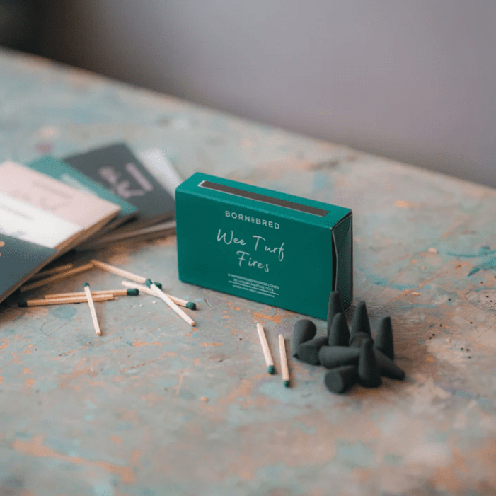 Wee Turf Fires Incense Cones and Luxury Matchsticks - The Celtic Gift Store - Candles, Wax Melts, Incense