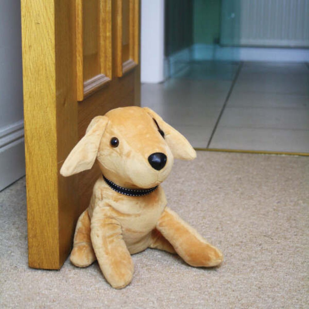 Weighted Yellow Lab Dog Doorstop