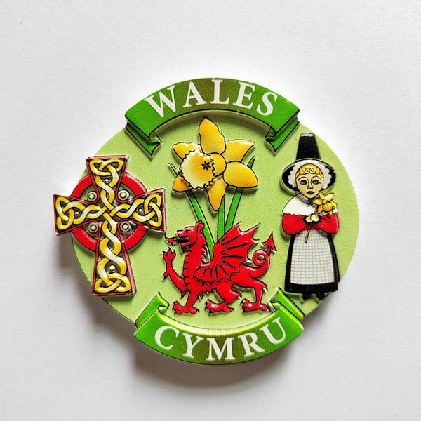 Welsh Collage Magnet - The Celtic Gift Store - Decor