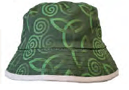White Ireland Celtic Knot Reversible Bucket Hat - The Celtic Gift Store - Clothing Accessories