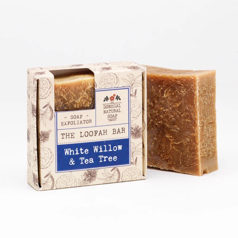 White Willow & Tea Tree Irish Handmade Loofa Bar - The Celtic Gift Store - Beauty and Wellness