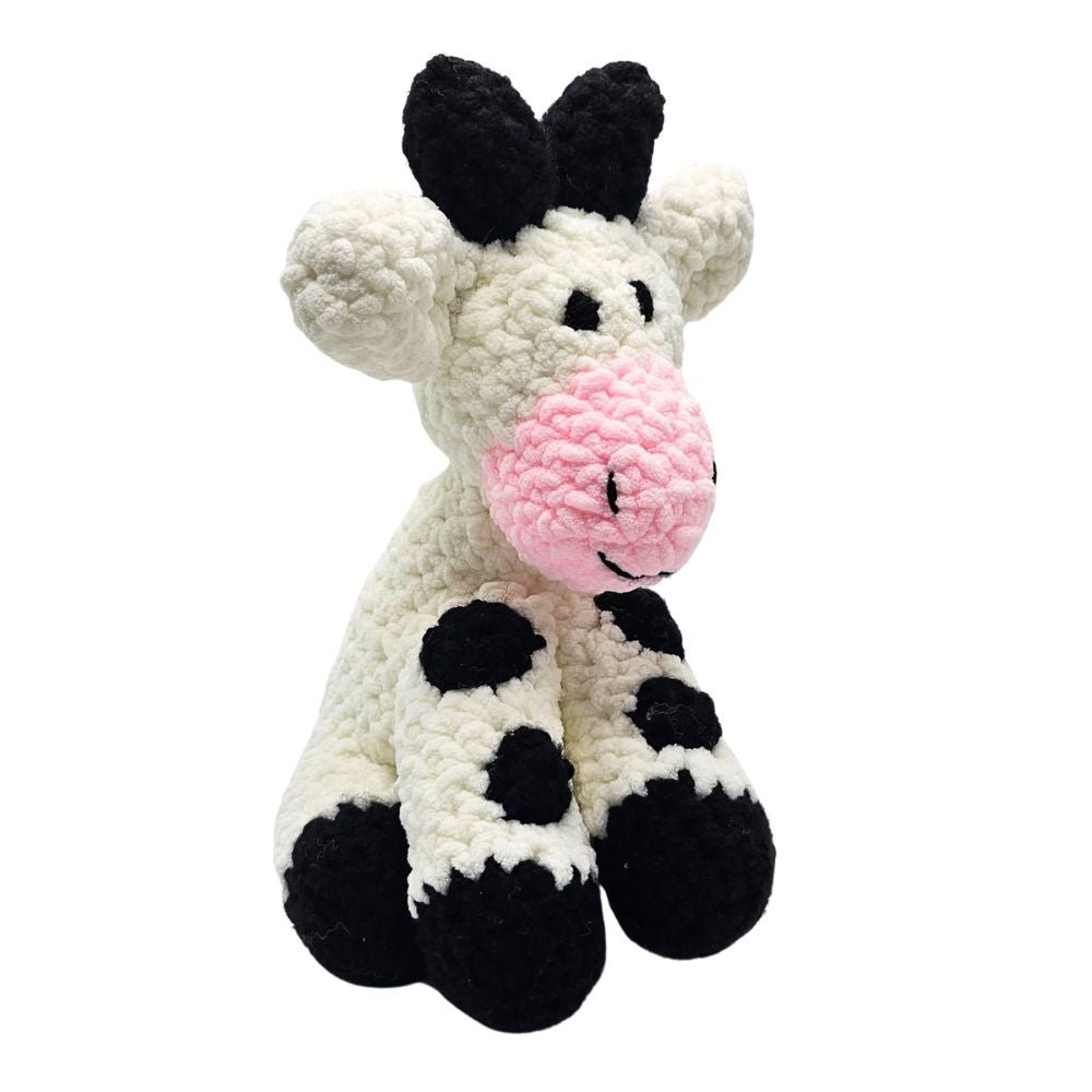Wonky Woolins Crocheted Cow Stuffed Animal