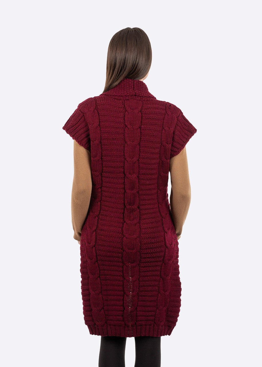 Wool Sleeveless Shawl Collar Cardigan - The Celtic Gift Store - Clothing
