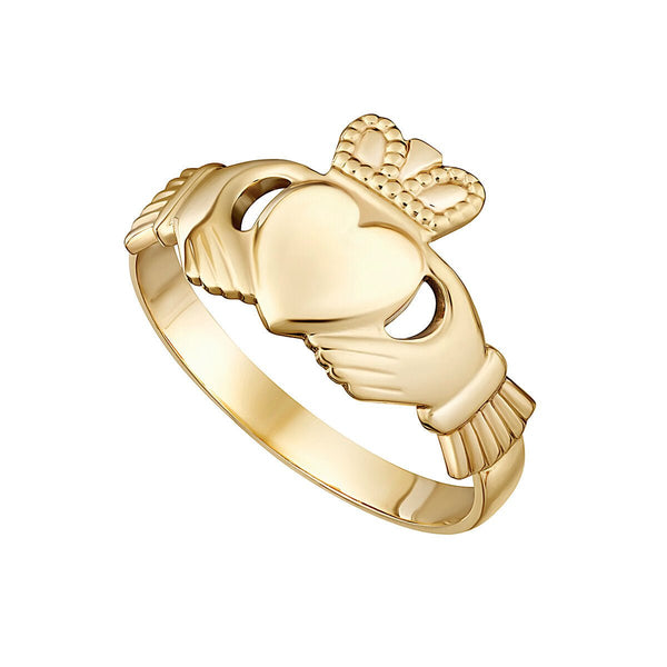 10K Gold Ladies Claddagh Ring - The Celtic Gift Store - Rings
