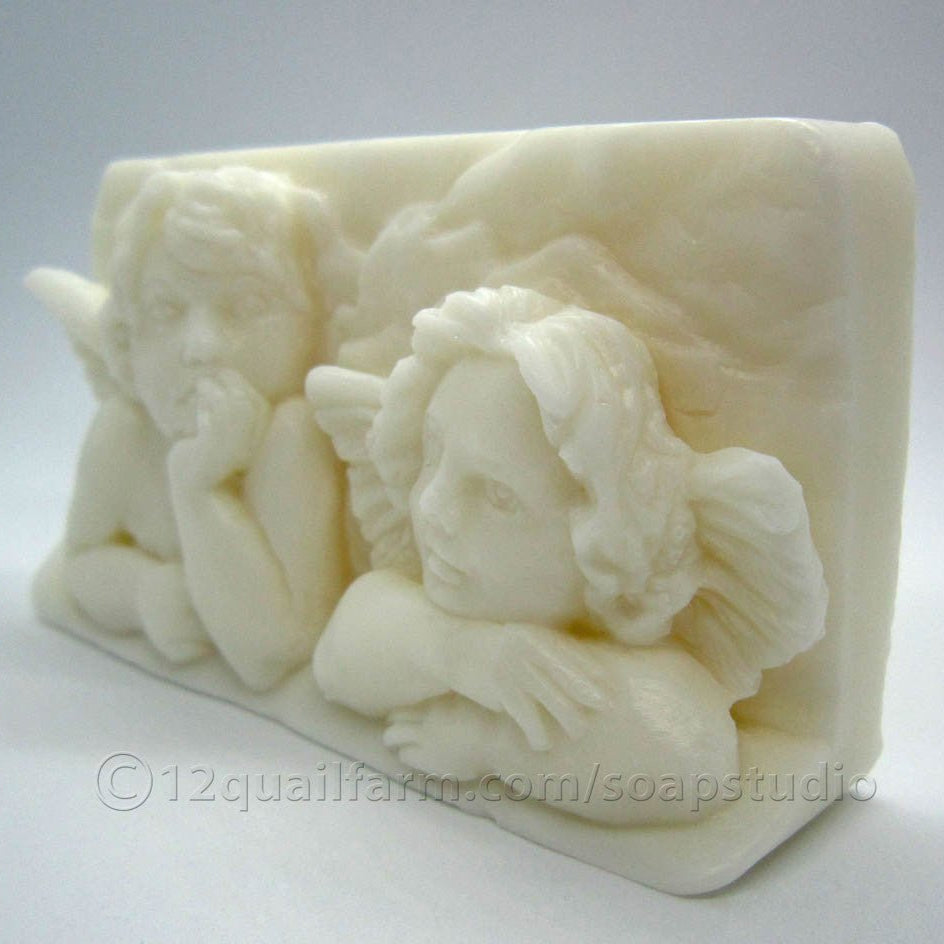 12 Quail Farm Angel Soap - White - The Celtic Gift Store - Beauty and Wellness