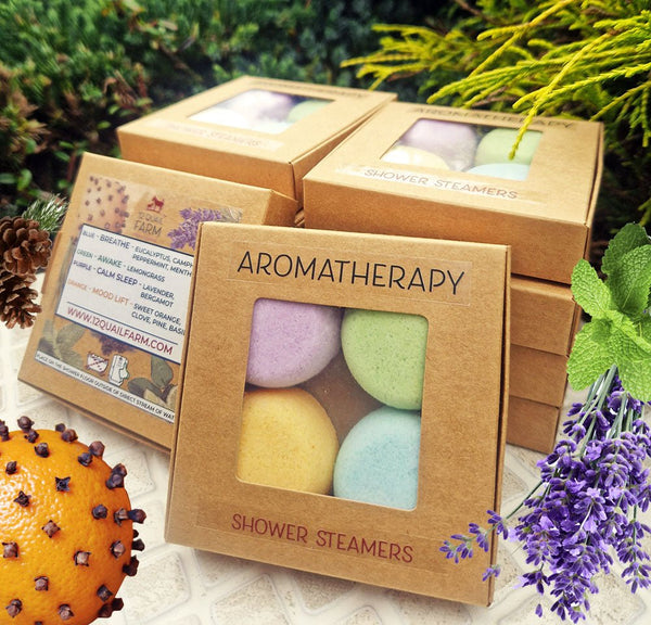 12 Quail Farm Shower Steamers - 4 Pack - The Celtic Gift Store - Beauty and Wellness