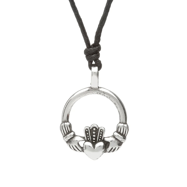 Celtic Legends Pewter Claddagh Necklace