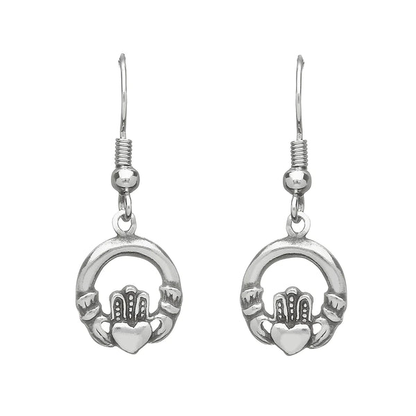 Celtic Legends Pewter Claddagh Earrings