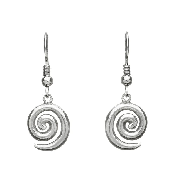 Celtic Legends Pewter Celtic Spiral Earrings