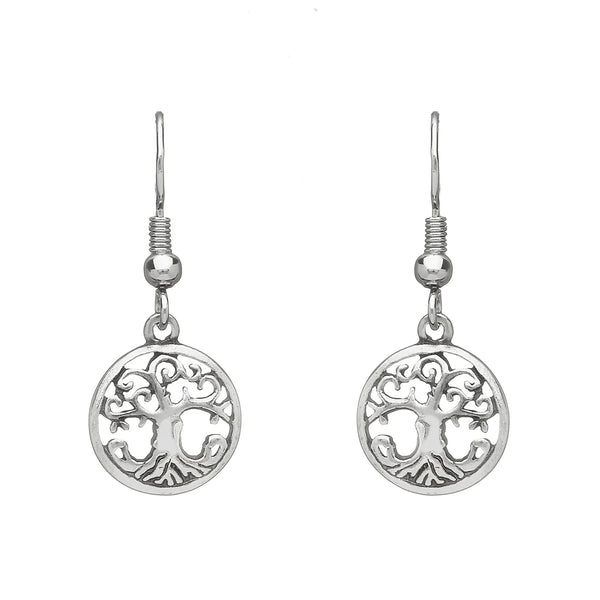 Celtic Legends Pewter Tree of Life Earrings