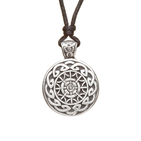 Heritage Collection Pewter Celtic Mandala Necklace