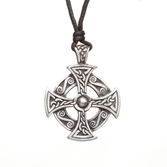Heritage Collection Pewter Druids Cross Necklace