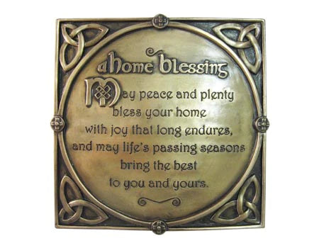 Bronze Irish Home Blessing Plaque