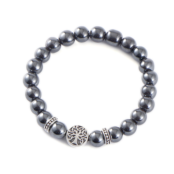 Tree of Life Celtic Energy Bracelet- Hematite