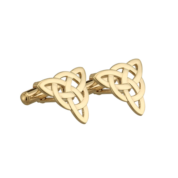 Gold Plated Men's Irish Celtic Knot Cufflinks