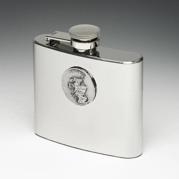 Mullingar Pewter Scotland Hip Flask