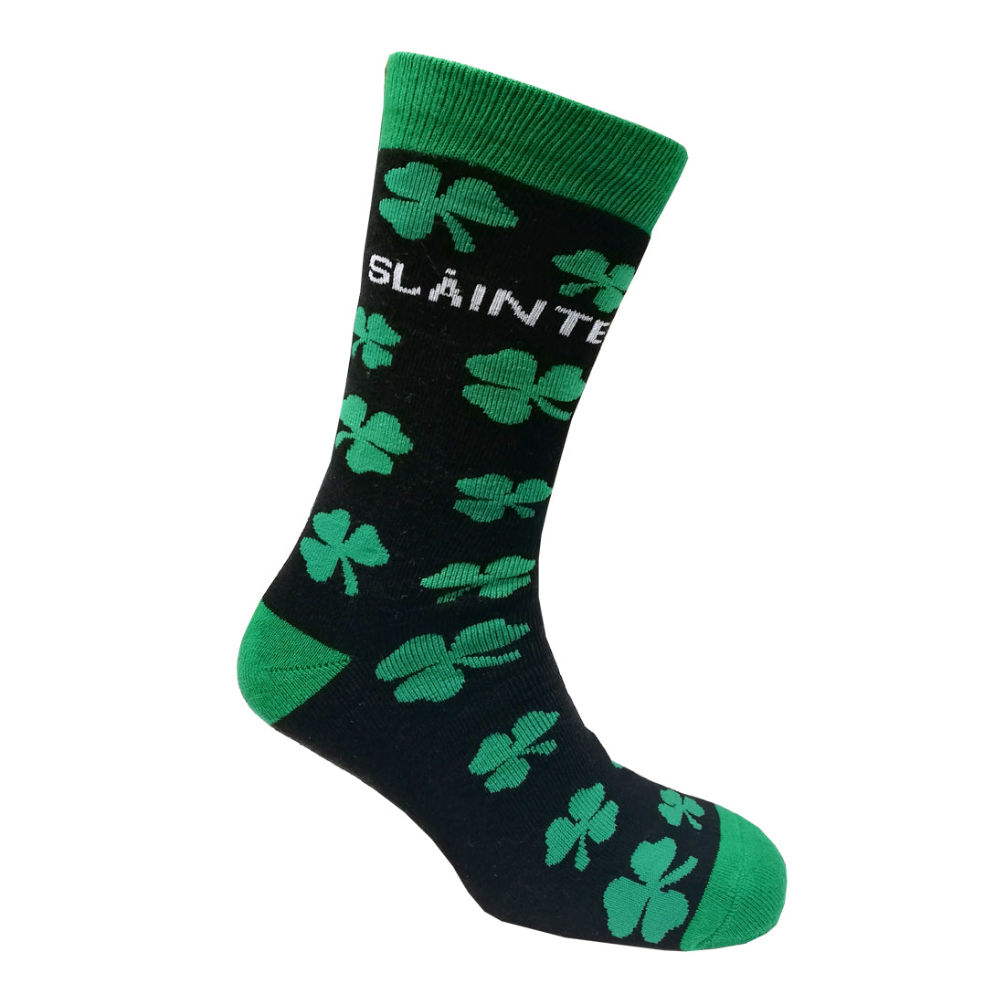 Black/ Green Slainte Bring Me a Drink Sock