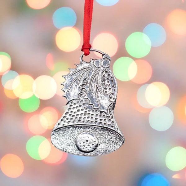 Classic Christmas Decoration in Pewter - Bell