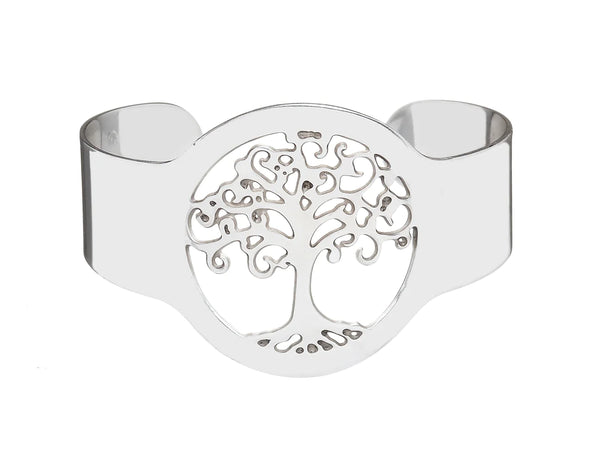 Silver Tree of Life Bangle