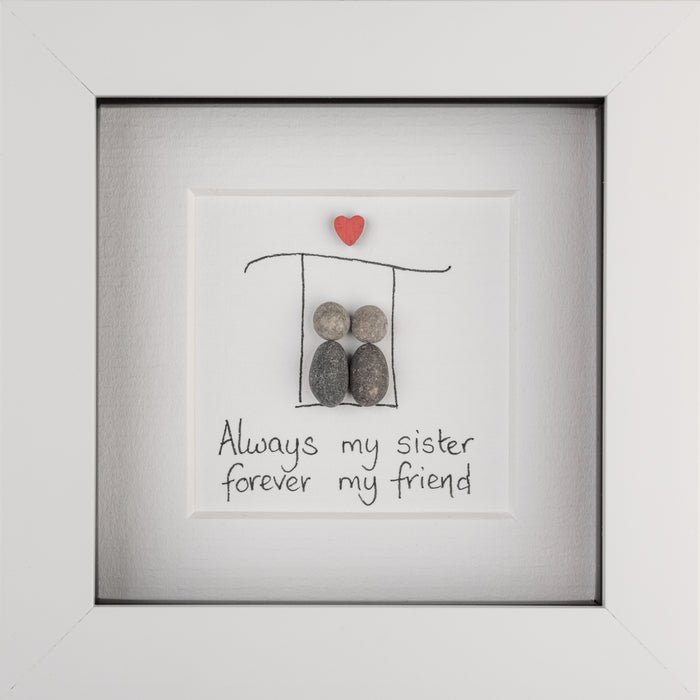 Always My Sister Irish Pebble Art - 4"x4" - The Celtic Gift Store - Decor