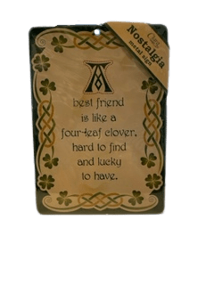 Best Friend Saying Tin Wall Sign - The Celtic Gift Store - Decor