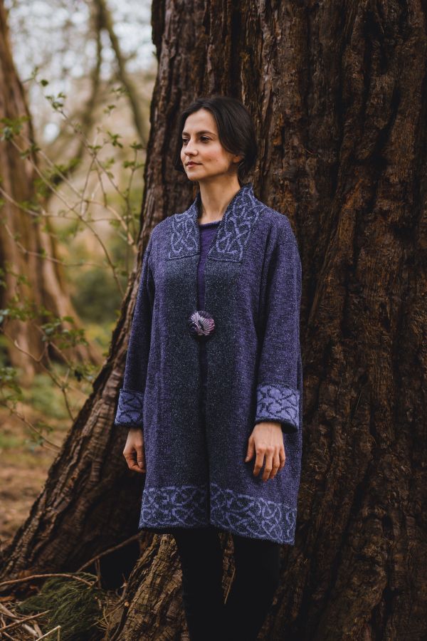 Bill Baber Long Mull Jacket - Grape - The Celtic Gift Store - Clothing