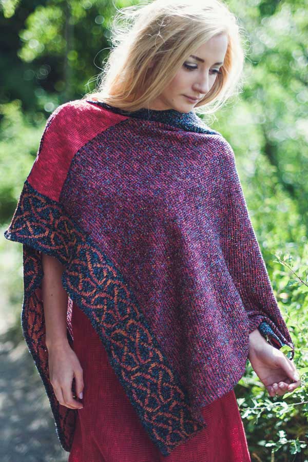 Bill Baber Wallace Shawl - Berry - The Celtic Gift Store - Scarves & Shawls