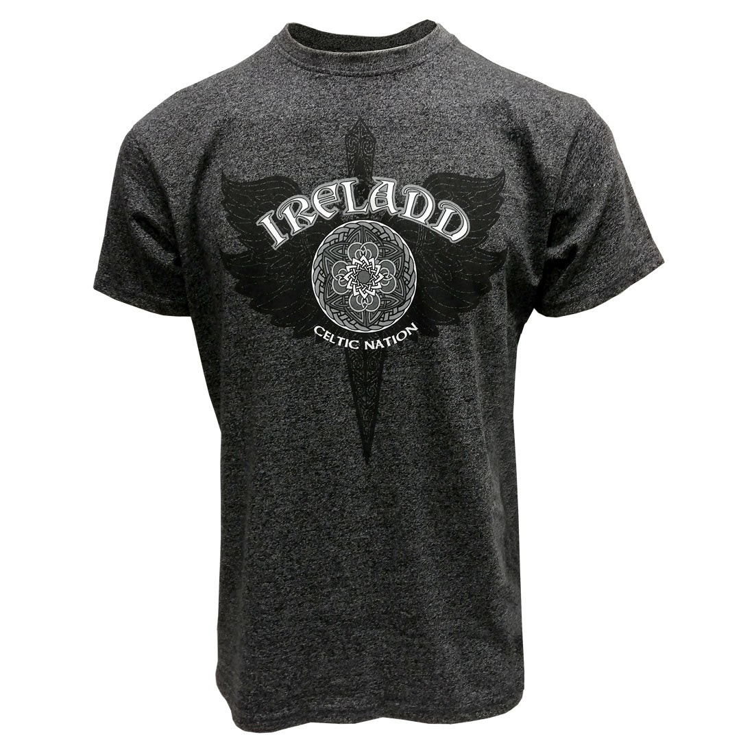 Black Grindle Ireland Dagger T-Shirt - The Celtic Gift Store - Shirts & Tops