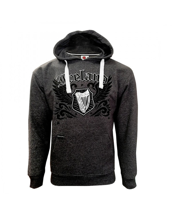 Black Grindle Ireland Wings Hoodie - The Celtic Gift Store - Clothing