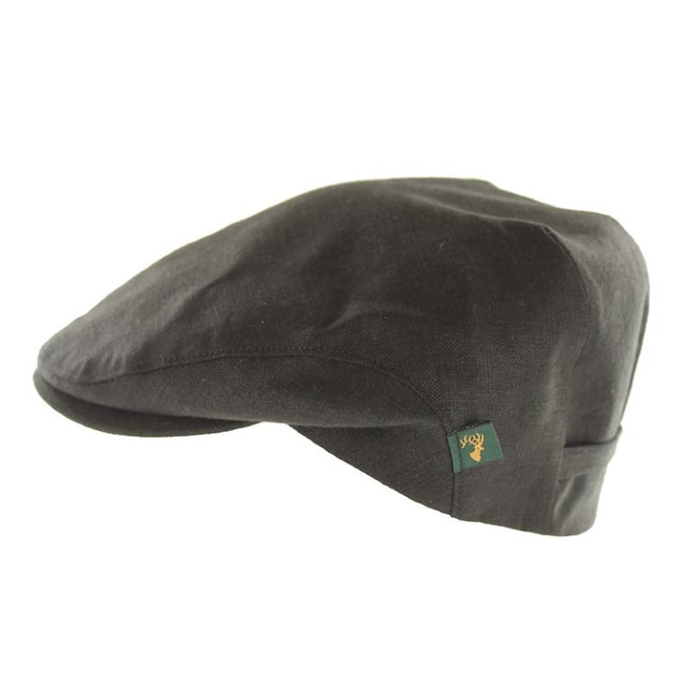 Black Mucros Weavers Linen Cap - The Celtic Gift Store - Hats