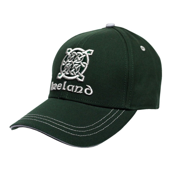 Bottle Green Ireland Celtic Knot Baseball Cap - The Celtic Gift Store - Hats