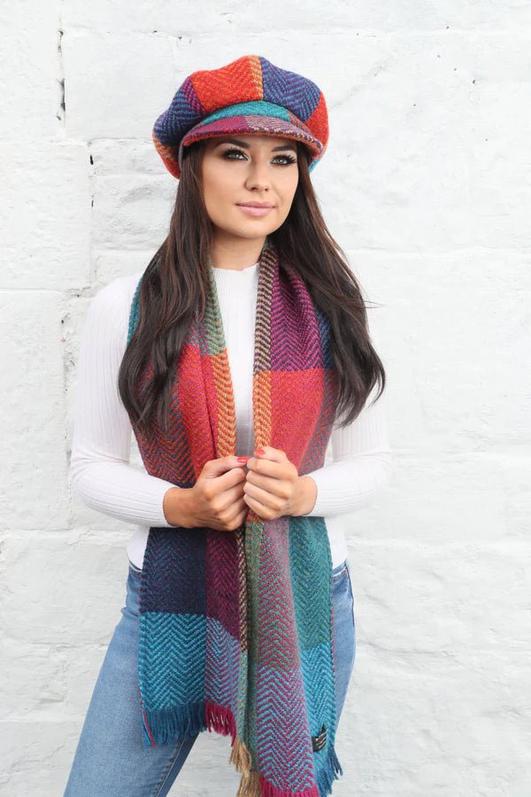 Branigan Weavers Wool Scarf - Donegal Red - The Celtic Gift Store - 