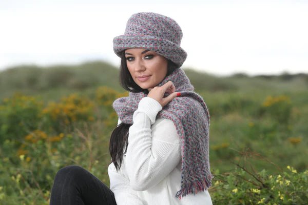 Branigan Weavers Wool Scarf - Light Grey - The Celtic Gift Store - 
