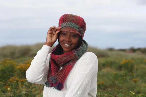 Branigan Weavers Wool Scarf - Mulberry - The Celtic Gift Store - 