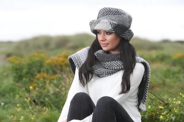 Branigan Weavers Wool Scarf - Multi Grey - The Celtic Gift Store - 