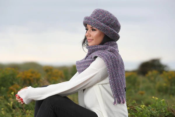 Branigan Weavers Wool Scarf - Violet - The Celtic Gift Store - 