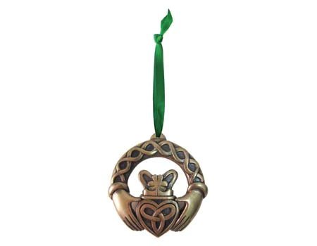 Bronze Claddagh Ornament - The Celtic Gift Store - Decor