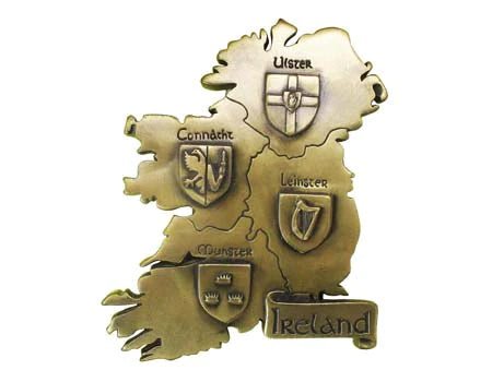 Bronze Provinces of Ireland Wall Plaque - The Celtic Gift Store - Decor
