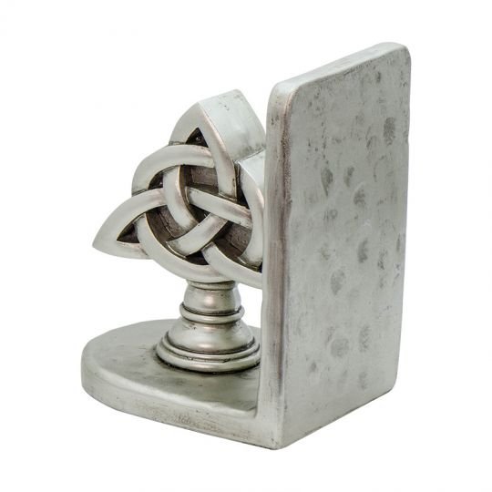 Brushed Nickle Trinity Book Ends - The Celtic Gift Store - Decor