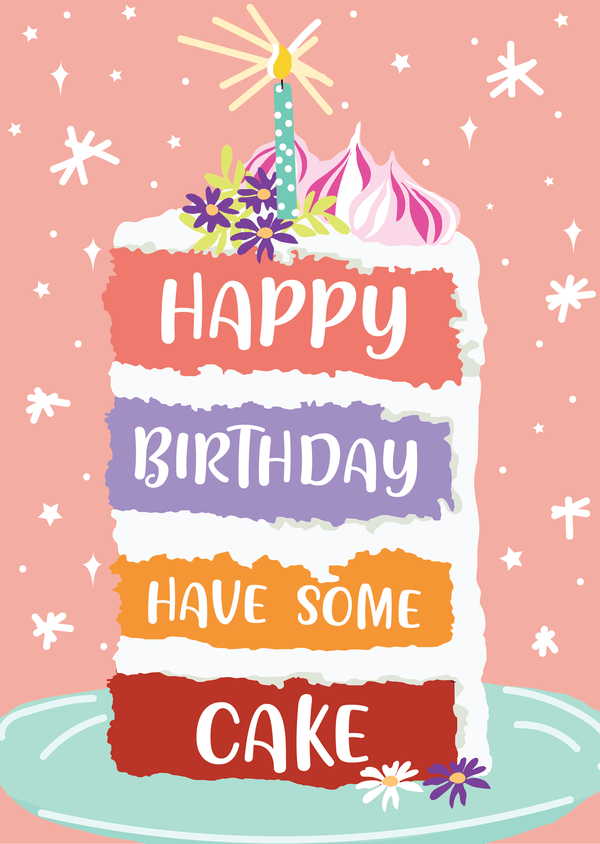 Cake Day Greeting Card - The Celtic Gift Store - 