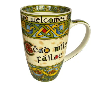 Cead Mile Failte Traditional Irish Greeting Mug- Irish Weave