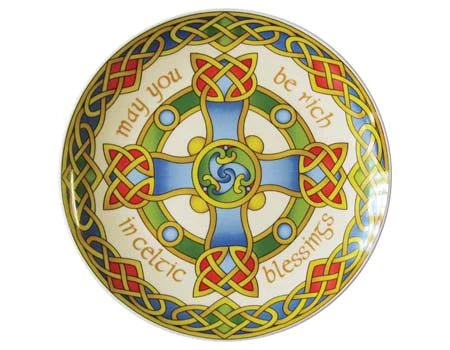 Celtic Cross Plate - Irish Weave - The Celtic Gift Store - Decor