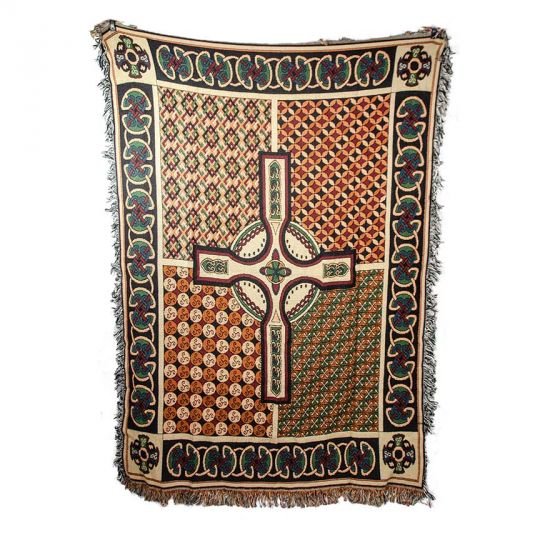 Celtic Cross Throw - The Celtic Gift Store - Blankets and Bedding