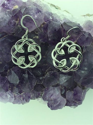 Celtic Father and Daughter Drop Earrings - The Celtic Gift Store - 