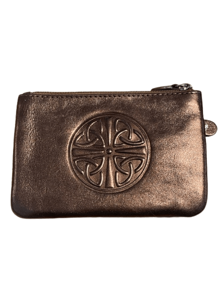 Celtic Knot Leather Coin Purse - Bronze - The Celtic Gift Store - Wallets