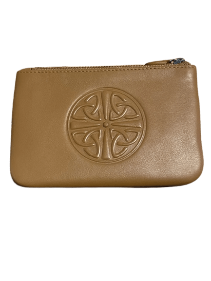 Celtic Knot Leather Coin Purse - Camel - The Celtic Gift Store - Wallets